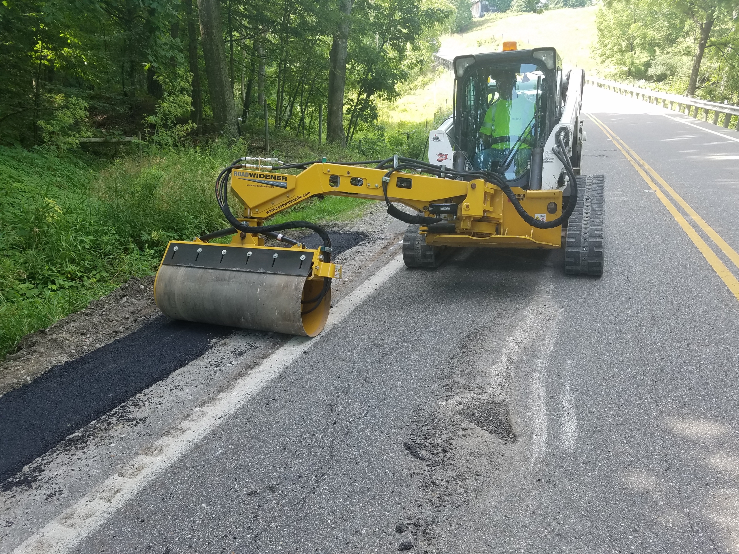 The Offset Vibratory Roller Attachment outperforms self-propelled compaction rollers in almost every aspect - eliminate the risk of rollovers while offering the same compaction pounds/cubic foot as traditional methods without the weight. Read more to see how you can take your next road repair project to the next level.