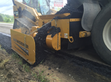 Road Widener compact track loader attachment